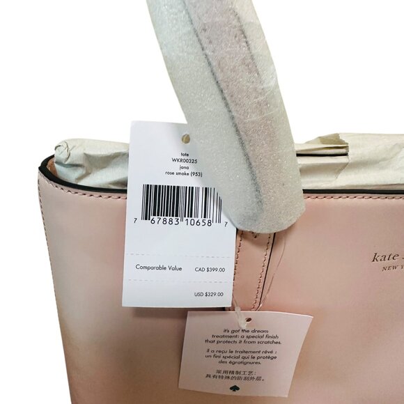 Kate Spade Jana Tote & Large Continental Wallet Set Rose Smoke Pink NWT! - Picture 3 of 8